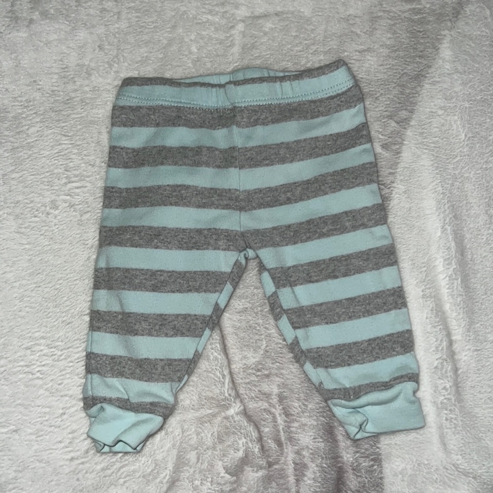 light blue and gray pants